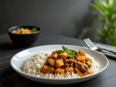 Beef Stew with Rice